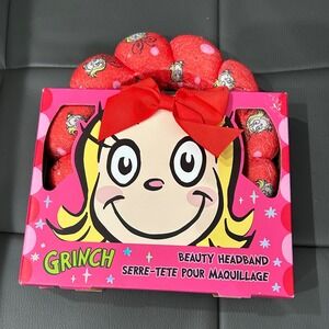 Dr. Seuss The Grinch Cindy Lou Who Beauty Bubble Headband Make Up Christmas Gift